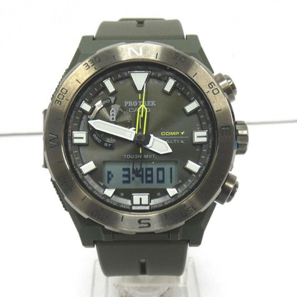 Casio Watch Protrek Climber Line Khaki Men's PRW-6800Y-3JF  Used in Japan