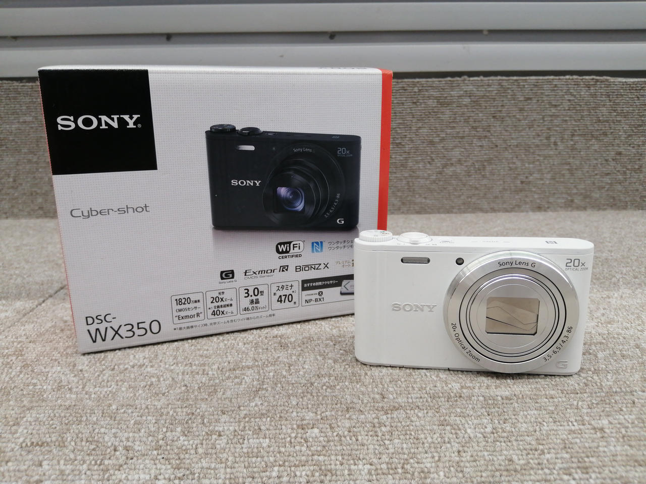 Sony Model number: DSC-WX350 Digital camera Used in Japan