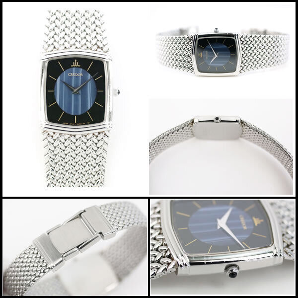 セイコー クレドール 2F70-5390 GKWF048 レディースモデル Rare Seiko Watch Credor 2F70-5390 ladies blue agate dial