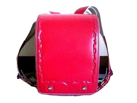 Japanese School bag Randoseru backpack red heart design very cute Used in Japan