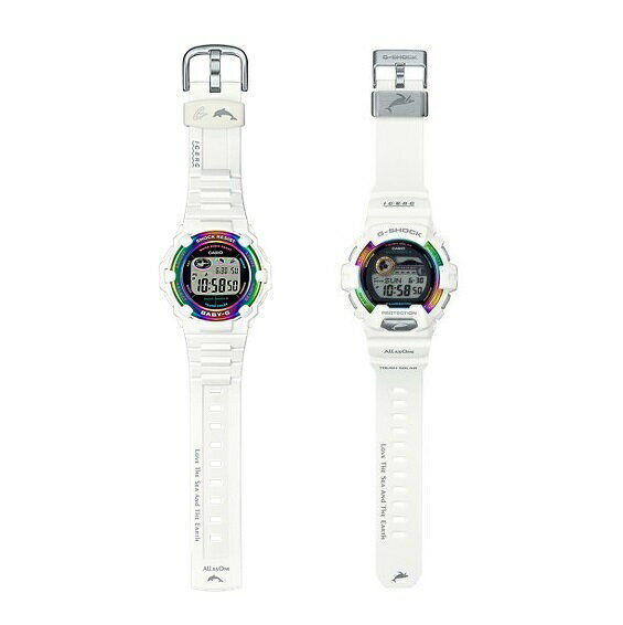 Pair set Casio G-SHOCK GWX-8904K-7JR And Baby-G BGR-3000UK-7JR Used in Japan