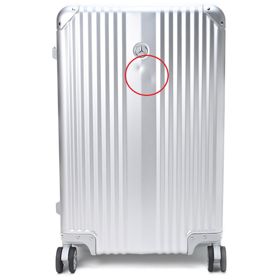 Mercedes Benz Original Aluminum Suitcase Silver Used in Japan