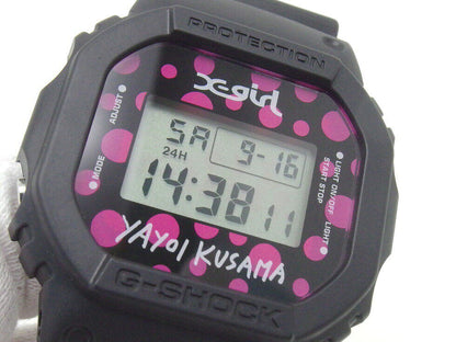 Casio Watch G-SHOCK ×  Yayoi Kusama X-girl Collaboration DW-5600VT Used in Japan