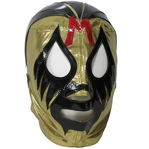 New Pro Wrestling Mask Masked Noble Mil Mascaras Semi-Pro Mask Gold From Japan