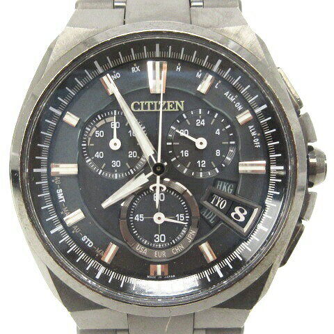 Citizen Attesa Eco-Drive watch analog chronograph titanium H610-T019374 Used in