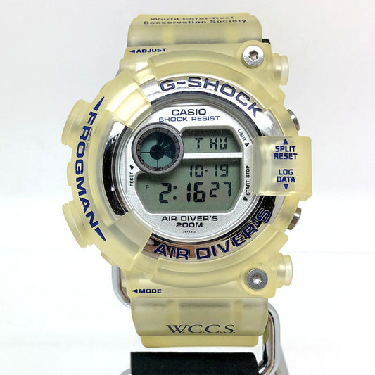 Casio Watch G-SHOCK FROGMAN WCCS White Skeleton DW-8250WC-7BT Used in Japan