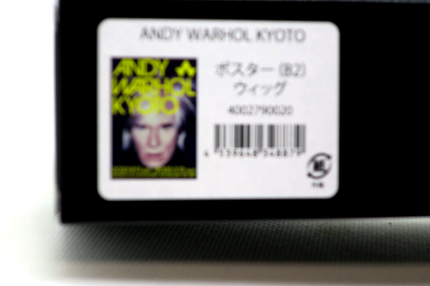 Rare ANDY WARHOL KYOTO Exhibition Official Poster B2 Wig From Kyoto Japan