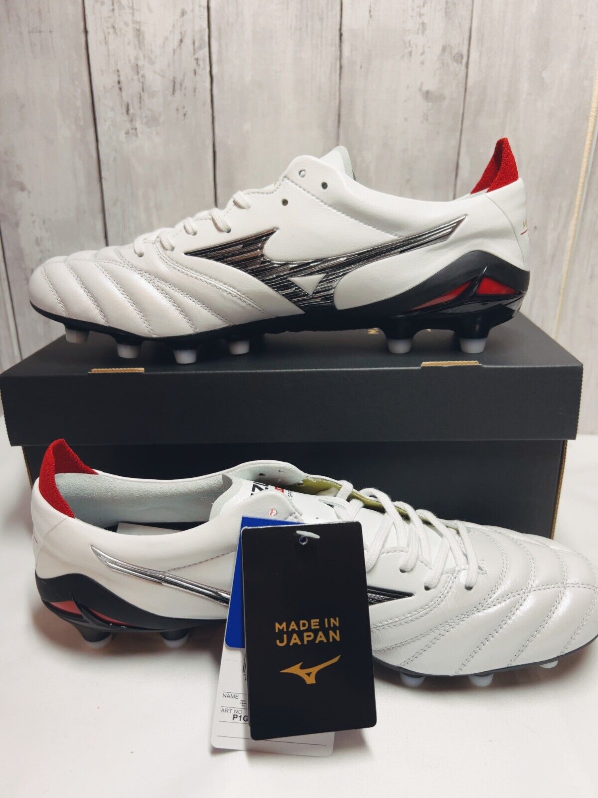 Mizuno Soccer Cleats MORELIA NEO 4 IV JAPAN White/Black P1GA2330