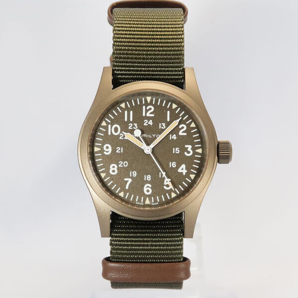 Mint Hamilton Watch khaki field mechanism men's NATO strap H69449961 From Japan