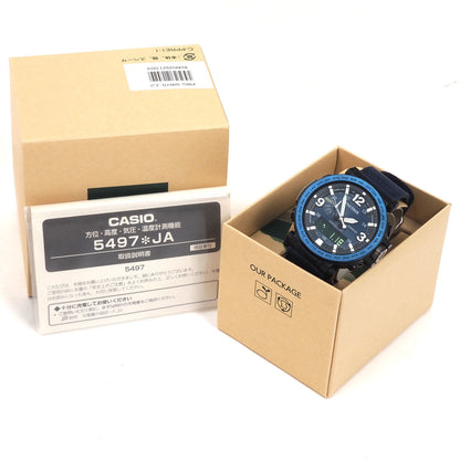 Casio Watch Protrek Solar Radio-controlled Navy Blue PRG-600YB Used in Japan