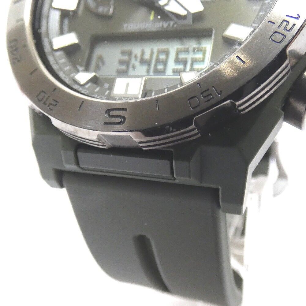 Casio Watch Protrek Climber Line Khaki Men's PRW-6800Y-3JF  Used in Japan