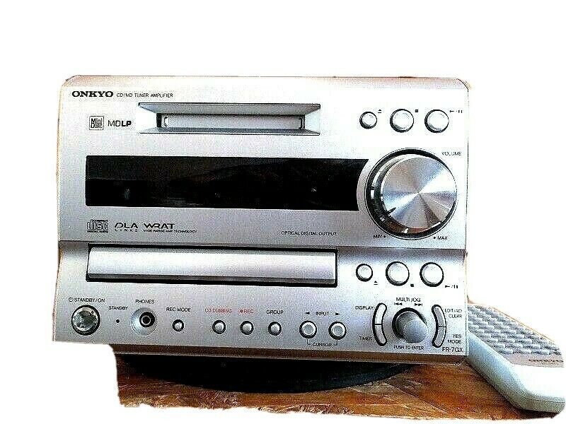 Near Mint Japan ONKYO FR-7GX CD MD tuner amplifier with remote control