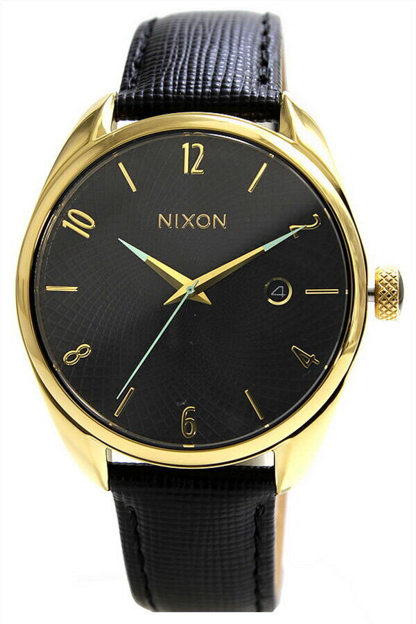 Nixon Watch Bullet leather Men's Black NA4735 Used in Japan