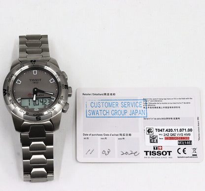 Tissot Watch T-touch2 Quartz Men's T047.420.11.071.00 Used in Japan