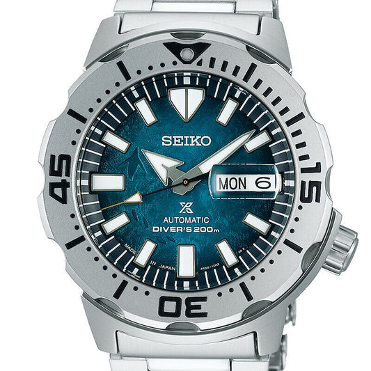 Mint Seiko Watch Prospex Monster Diver Scuba Blue SBDY115 Used in Japan