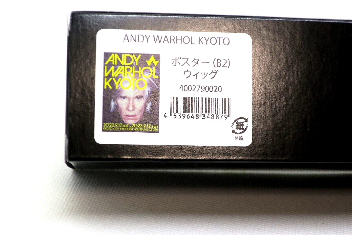 Rare ANDY WARHOL KYOTO Exhibition Official Poster B2 Wig From Kyoto Japan