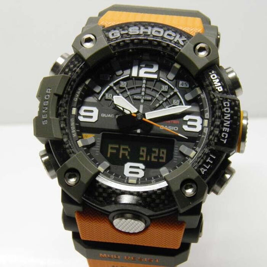 Casio Watch G-SHOCK MUDMASTER Orange Belt GG-B100-1A9JF Used in Japan