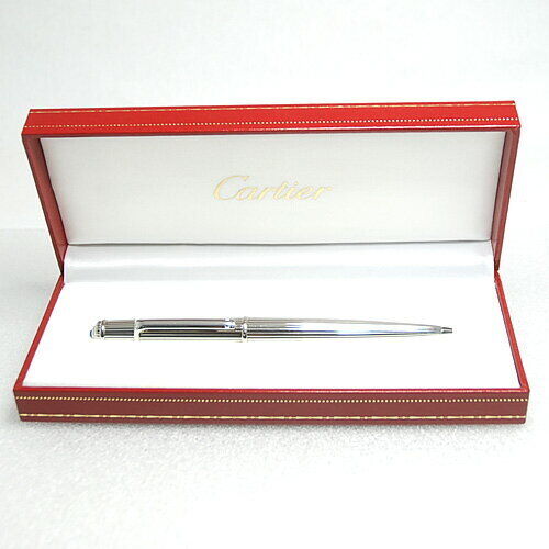Near Mint Cartier Diabolo de Cartier ballpoint pen silver color Used in Japan