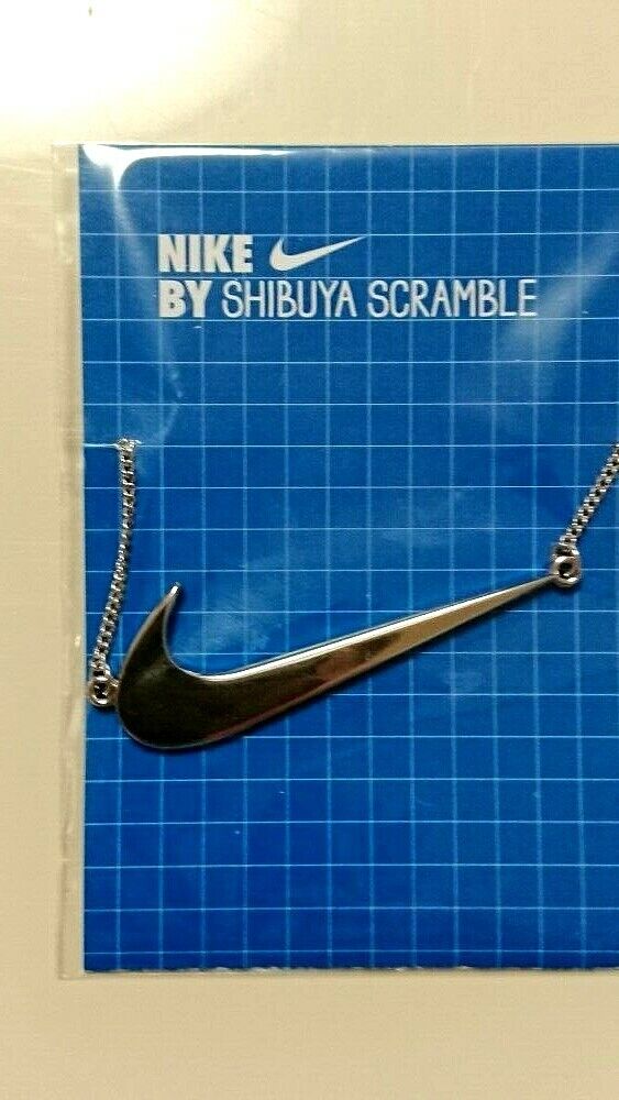 Rare Novelty Nike silver necklace shibuya scramble square limited From Japan F/S