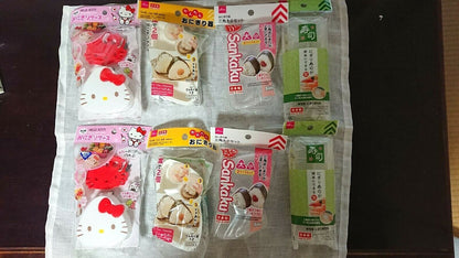 Japanese sushi mold & rice ball mold 4 types 8 pieces Daiso From japan F/S