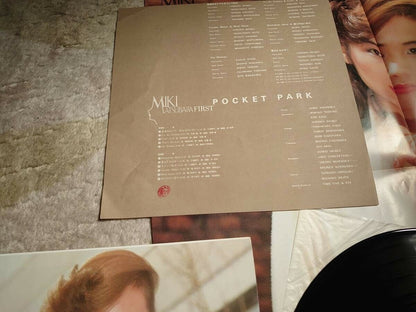 USED Miki Matsubara Poket Park LP city-pop Midnight Door w/poster From Japan F/S