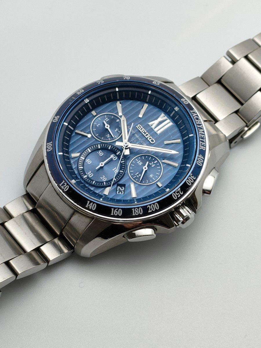 Seiko Watch Brightz Radio Solar Chronograph SAGA151 Used in Japan