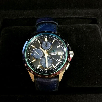 Mint CASIO Oceanus Japan Indigo Men's Watch Solar World Limited Edition 1000 JPN