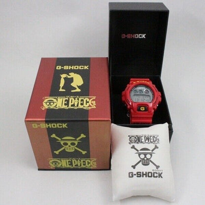 Casio Watch G-SHOCK × One Piece Monkey D. Luffy Model DW-6900FS Used in Japan