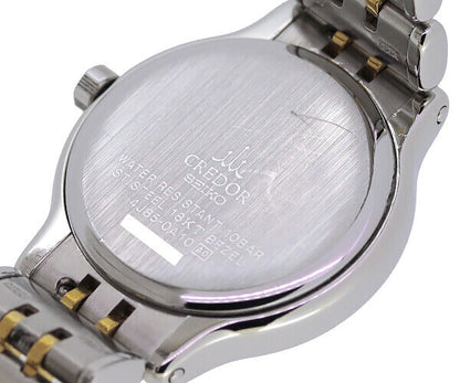 Seiko Credor Ladies Quartz SS/K18YG Silver Dial Used in Japan