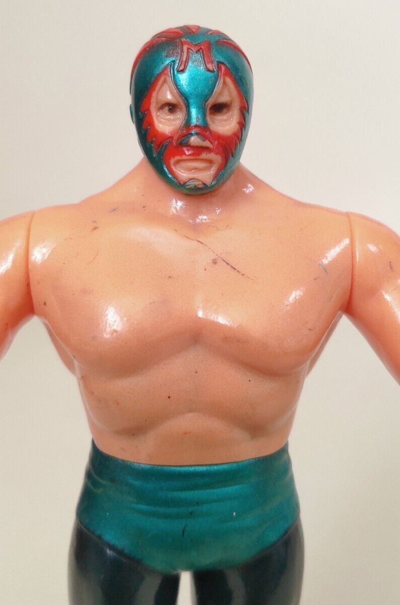 Rare Mil Mascaras/Poppy Super Pro Wrestler Series All Japan Pro Wrestling Used