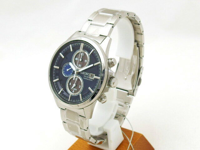 Near Mint Seiko Watch Chronograph Spirit Smart Solar SBPY069 Used in Japan