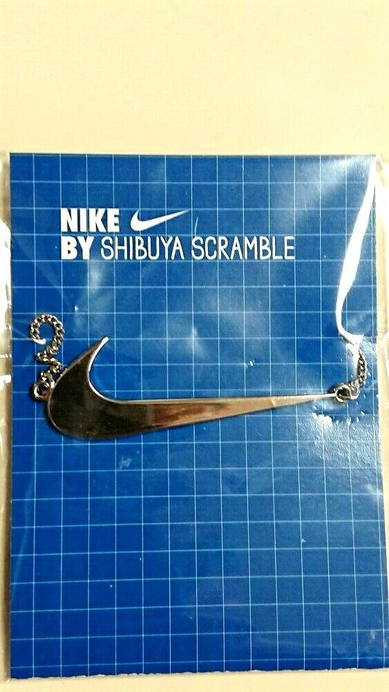 Rare Novelty Nike silver necklace shibuya scramble square limited From Japan F/S