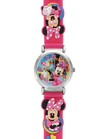 SUNFLAME Character Watch Disney Minnie WD-S02-MNP Pink Made in TOKYO JAPAN