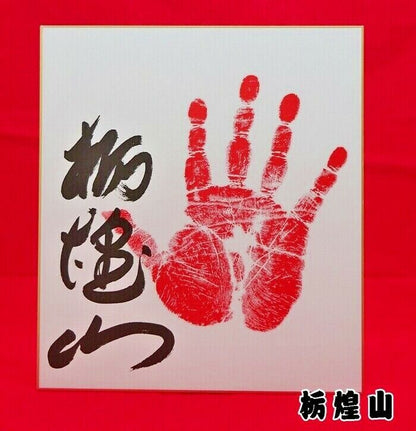 Japan Sumo Wrestler Handprint colored paper Made in Japan Free Shipping