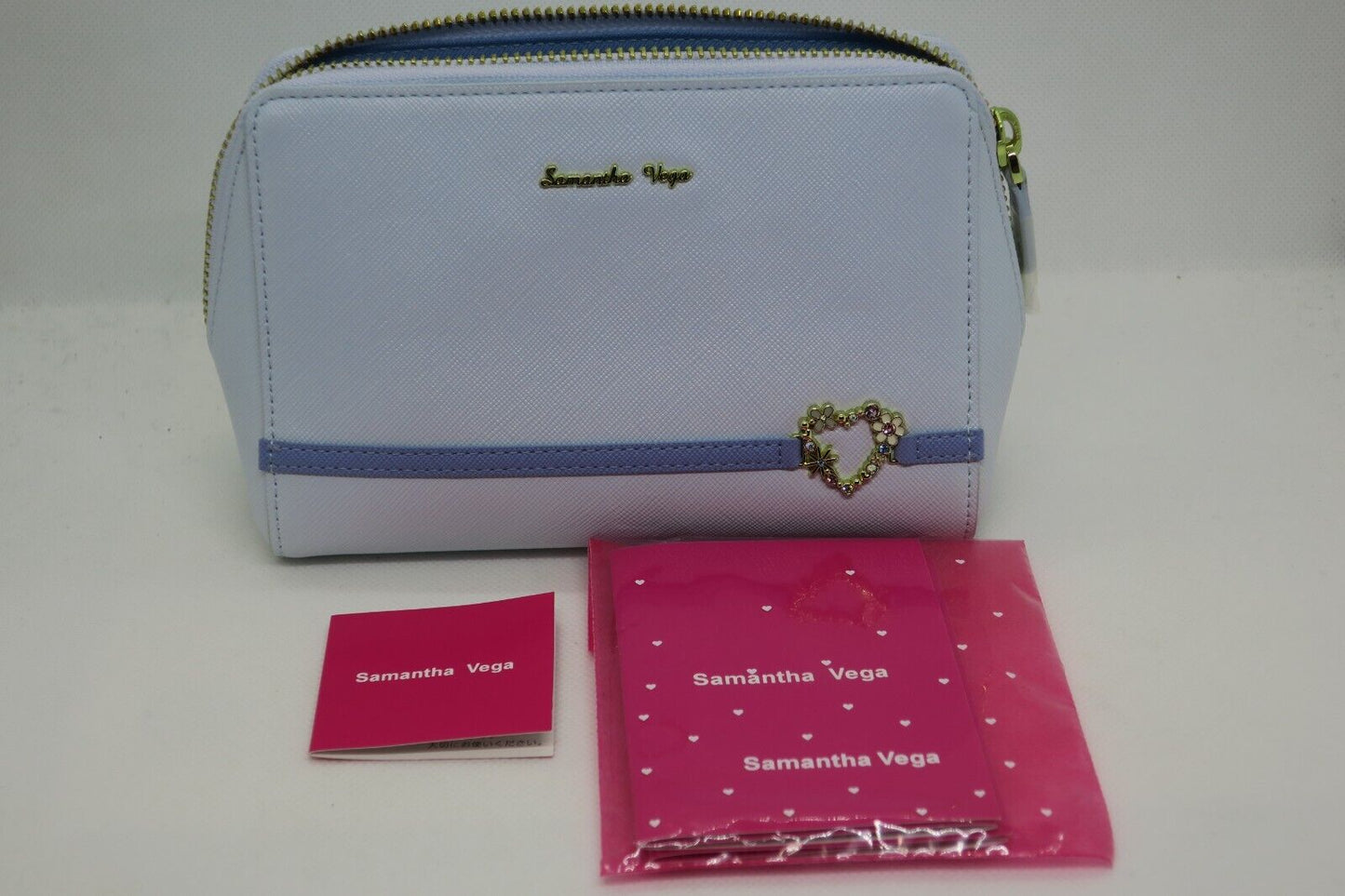 Samantha Vega Mini Pouch Light Blue Women Used in Japan