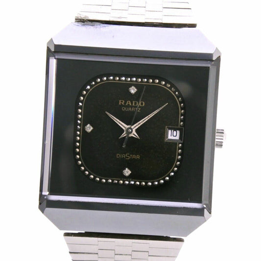 Rado Watch Diastar 711.0067.3N Quartz ladies black dial Used in Japan