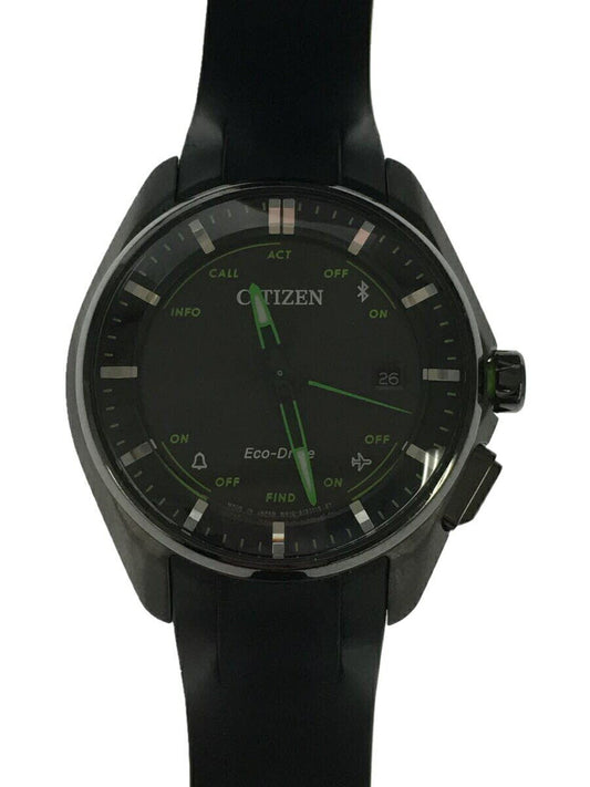 CITIZEN Watch Analog Rubber Solar Eco Drive Used in Japan