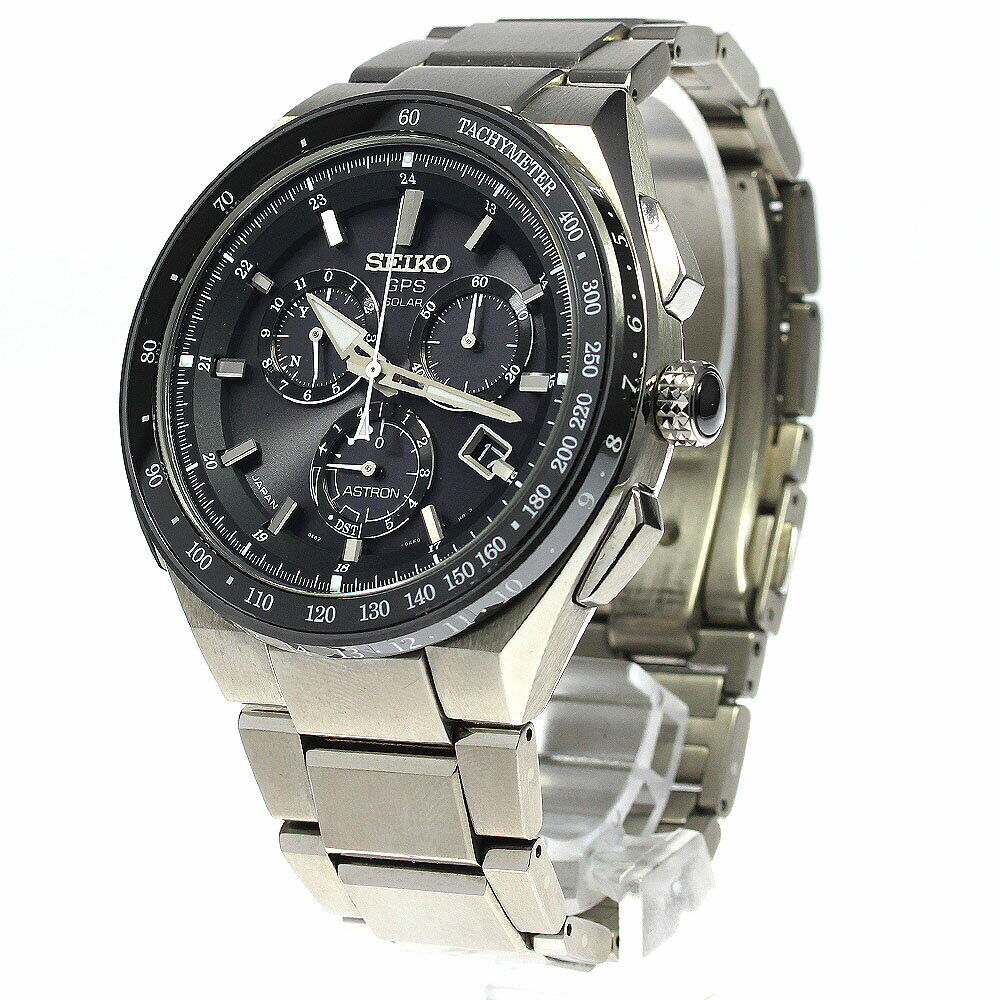 Seiko Watch SBXB129 Astron 8X series chronograph solar radio men's w/box Used