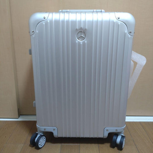 Rare Near Mint Mercedes Benz aluminum suitcase Novelty Used in Japan