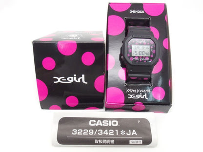 Casio Watch G-SHOCK ×  Yayoi Kusama X-girl Collaboration DW-5600VT Used in Japan