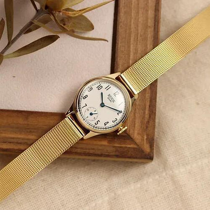 Near Mint KUOE Watch Quartz Gold Holborn 90-003 Used in Japan