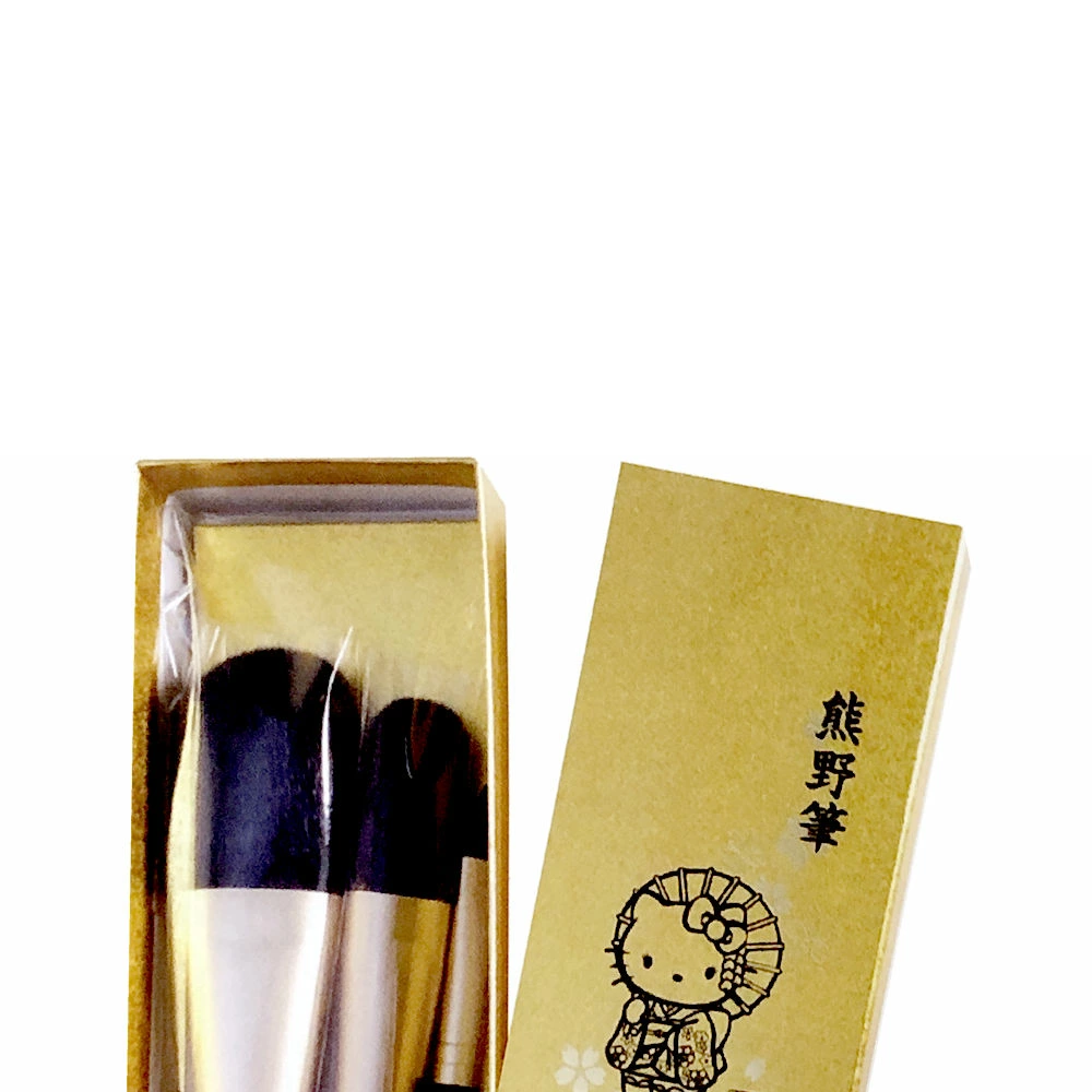 JAPAN Kitty Kumano brush powder brush, cheek brush, eye shadow brush 3 set. F/S