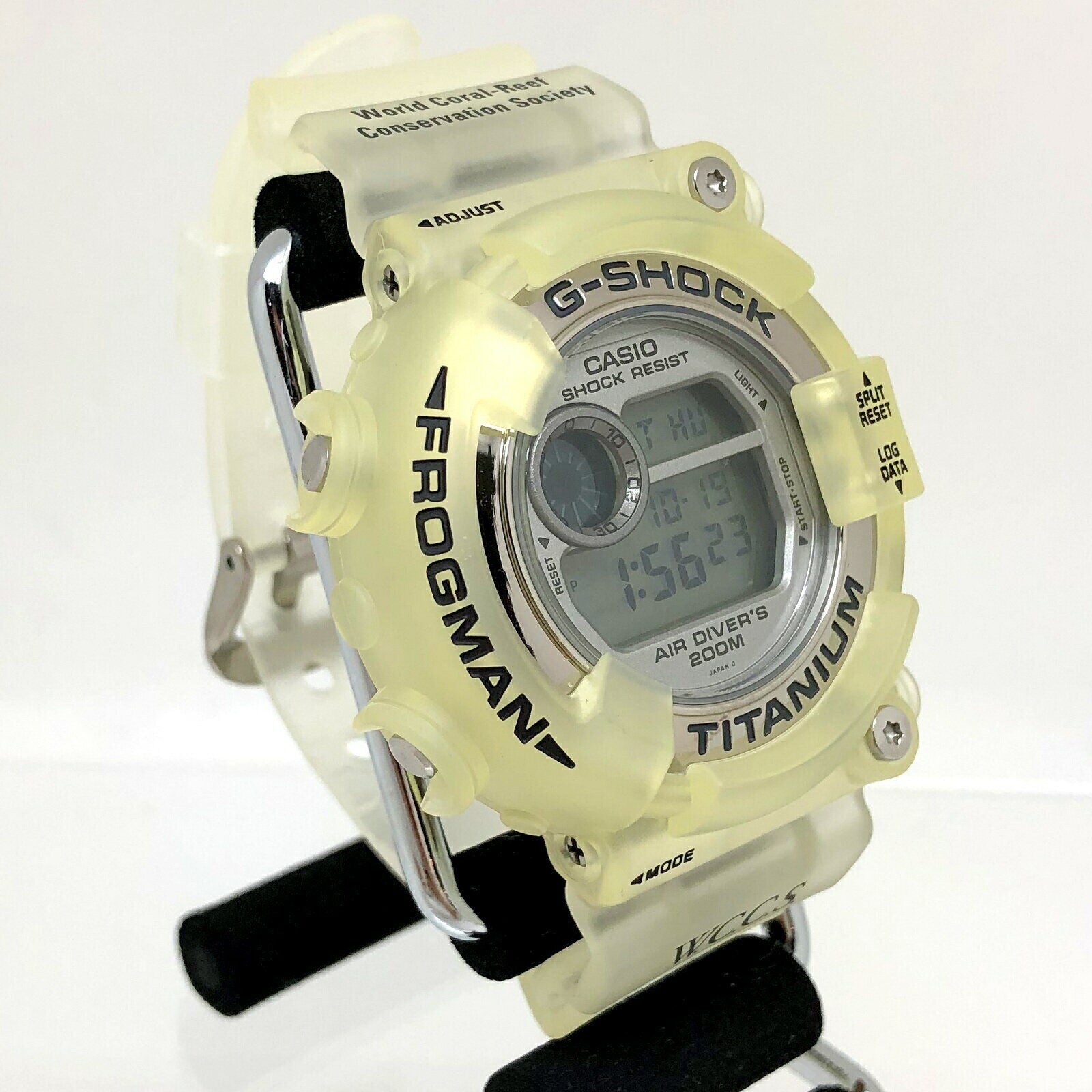 Casio Watch G-SHOCK FROGMAN WCCS Triple Manta DW-8201WC-8T Used in Jap –  The Japan Pride