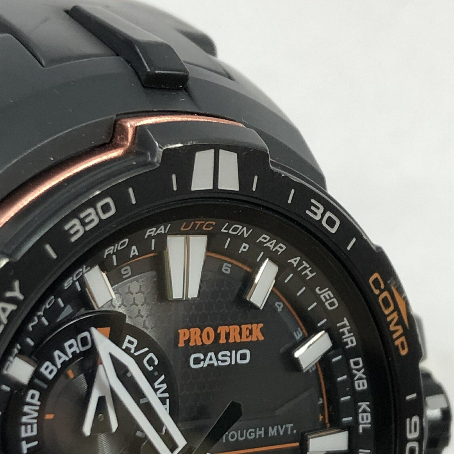 CASIO Watch Protrek Men's Electric Wave Solar PRW-6000Y w/box Used in Japan