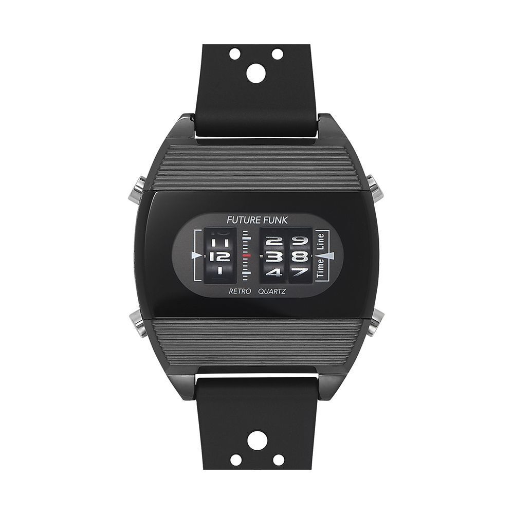 Mint Future Funk Watch Roller Digital Quartz FF104-BK-RB Used in 
