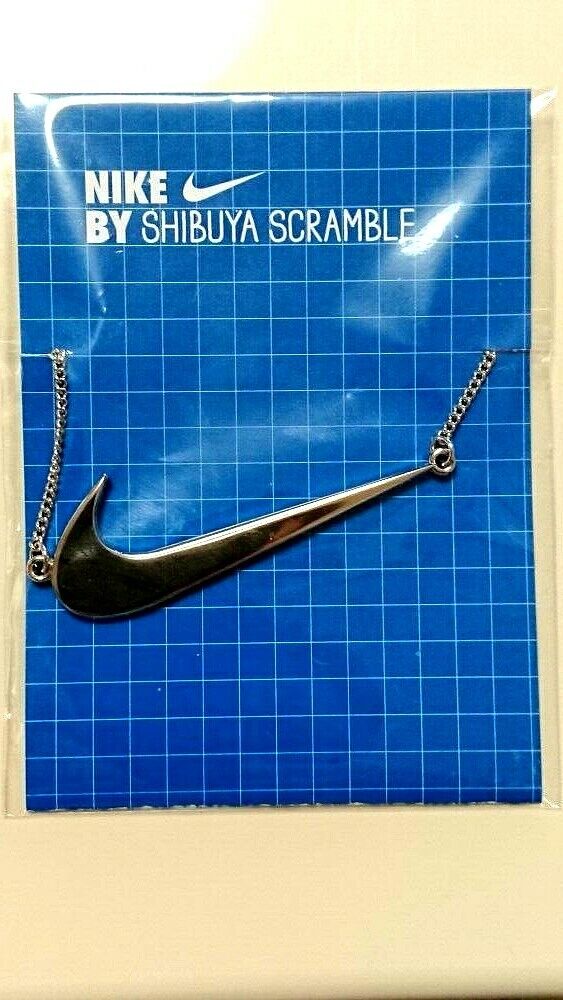 Rare Novelty Nike silver necklace shibuya scramble square limited From Japan F/S