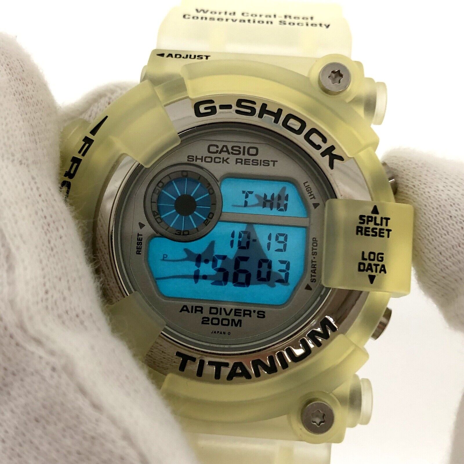 Casio Watch G SHOCK FROGMAN WCCS Triple Manta DW 8201WC 8T Used in Jap The Japan Pride