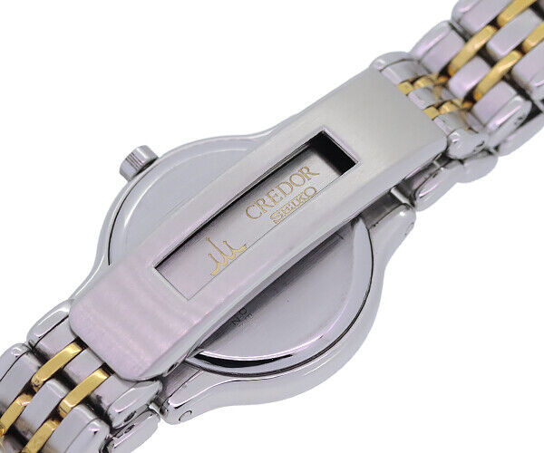 Seiko Credor Ladies Quartz SS/K18YG Silver Dial Used in Japan