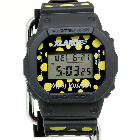 Casio Watch XLARGE YAYOI KUSAMA × G-SHOCK Quartz DW-5600VT Used in Japan