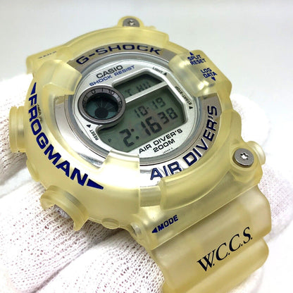 Casio Watch G-SHOCK FROGMAN WCCS White Skeleton DW-8250WC-7BT Used in Japan